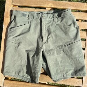 Ten Thousand Tactical Utility Shorts Olive Green Size 32 Athleisure Mens